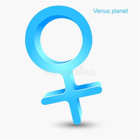 Astronomical Symbol Of Venus Planet Stock Vector Illustration Of Sign
