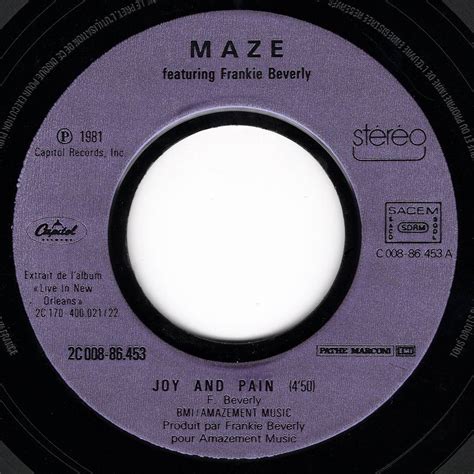 Maze Featuring Frankie Beverly Joy And Pain Before I Let Go