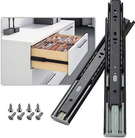 Aolisheng 1 Pair Soft Close Drawer Runners 350mm Heavy Duty 45kg Load