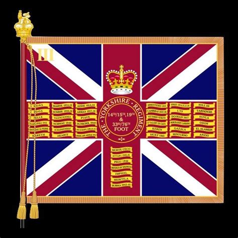 Queens Colours Of The 3rd Battalion The Yorkshire Regiment