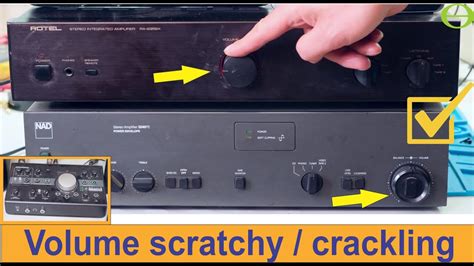 How To Fix A Scratchy Crackling Volume Knob On An Amplifier Audio