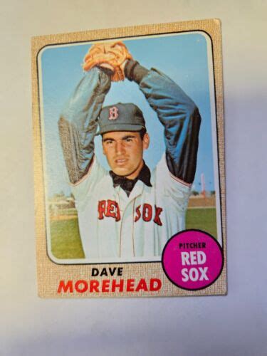 1968 Topps212 Dave Morehead Red Sox Exmt Ebay