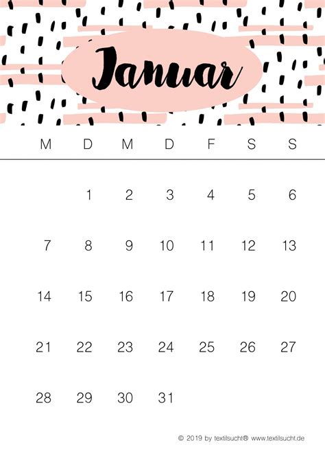 Kostenlos zum ausdrucken märz 2021 kalender. Kalender 2019 Fur Kinder Zum Ausdrucken Kostenlos