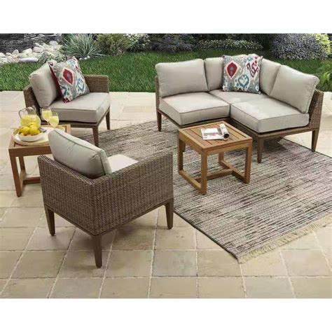 Better Homes And Gardens Davenport 7 Piece Woven Outdoor Sectional Set