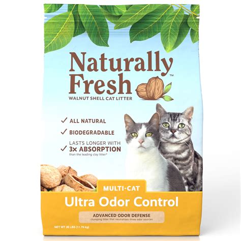 Naturally Fresh Walnut Based Ultra Odor Control Multi Cat Quick