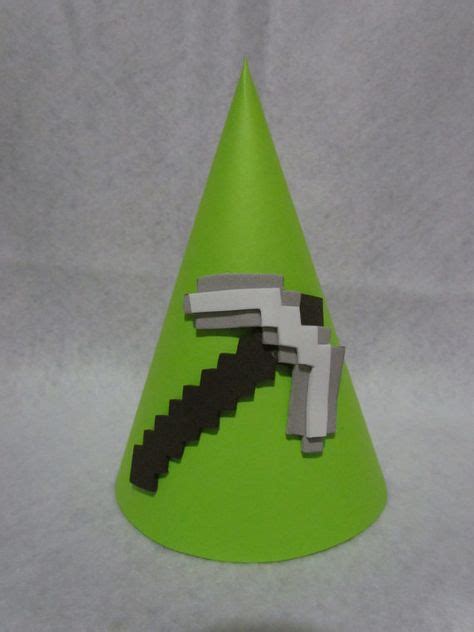 Minecraft Inspired Party Hats With Images Party Hats Minecraft