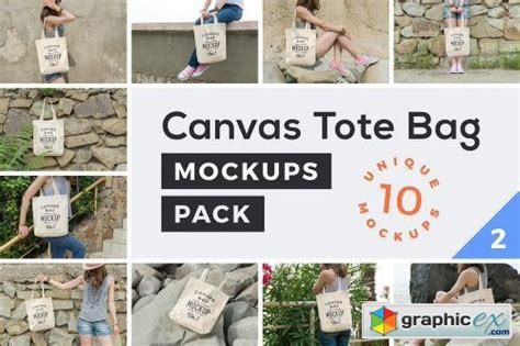 Download Canvas Tote Bag Mockups Pack Vol. 2 » Free Download Vector Stock Image Photoshop Icon