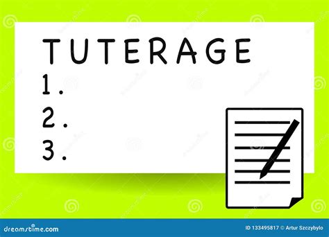Handwriting Text Writing Tuterage Concept Meaning Protection Of Or
