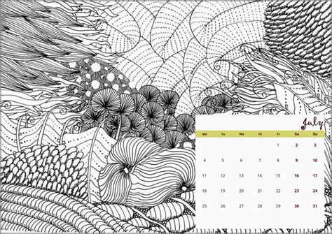 Calendar Coloring Pages 2022 Free Printables