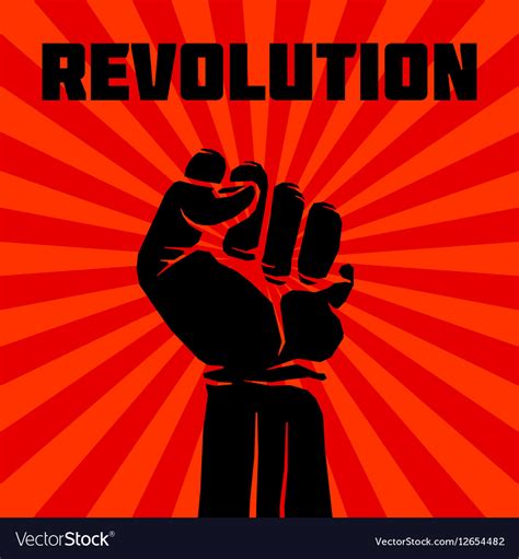 Protest Rebel Revolution Art Poster Royalty Free Vector