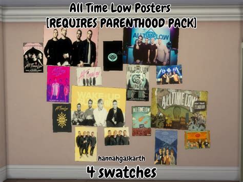The Sims Resource All Time Low Posters