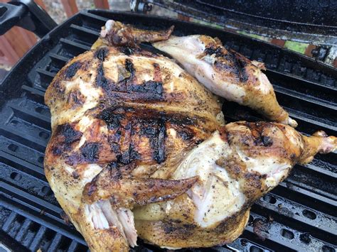weber q spatchcock chicken {butterflied and grilled } extraordinary bbq