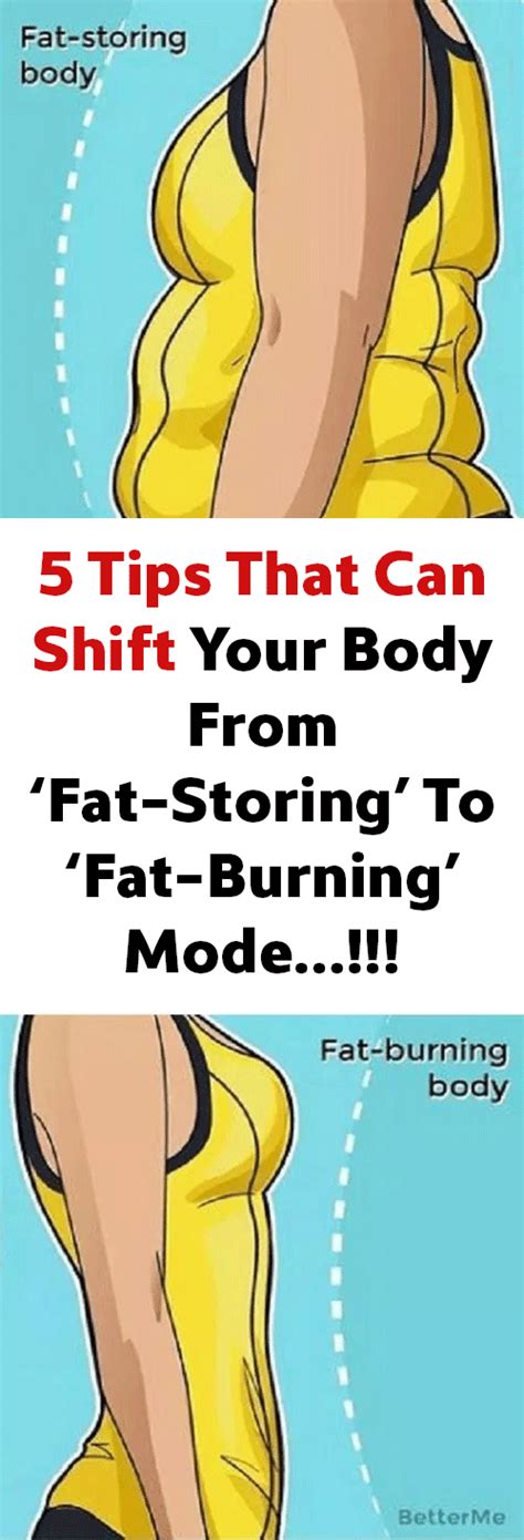 5 Tips That Can Shift Your Body From ‘fat Storing To ‘fat Burning