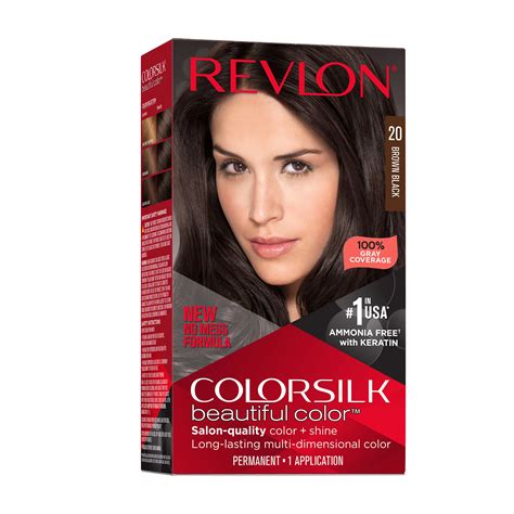 Revlon Colorsilk Hair Color 20 Brown Black Shop Hair Color At H E B