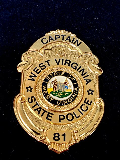 West Virginia State Police Captain Gode Collectors Badgescom