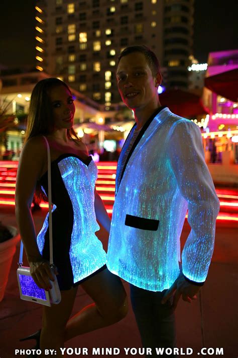 Light Up Jacket Glow In The Dark And Fiber Optic Ymyw Light Up
