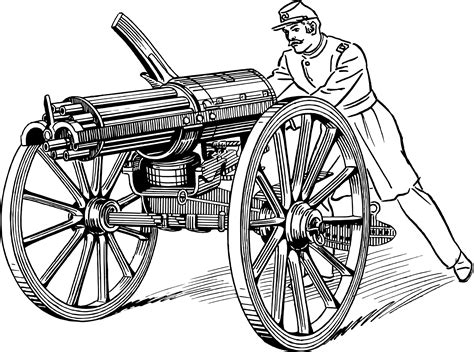 Gatling guns technical drawings gun patent gatling machine guns 1865 gatling 1865 drawing gatling patents gattling machinegun patent drawings more information find this pin and more on guns of the old west by jeff frichette. Gatling Gun and Gunner image - Free stock photo - Public ...