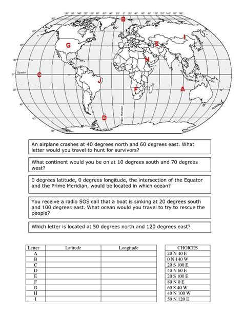 Free Printable Map Skills Worksheets