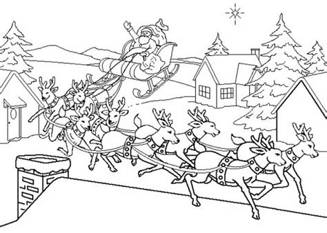 printable christmas village  sheets coloring page