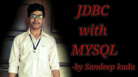 Jdbc Java Database Connectivity With Mysql Youtube