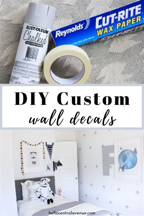Diy Custom Wall Decals With Spray Paint Hello Central Avenue