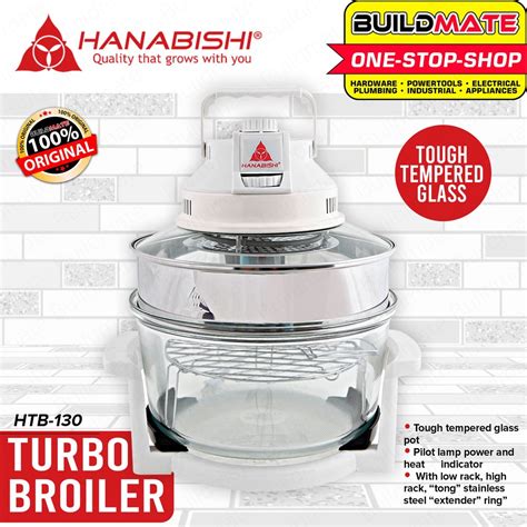 Hanabishi Turbo Broiler Oven Air Fryer Convection 1300w Htb 130