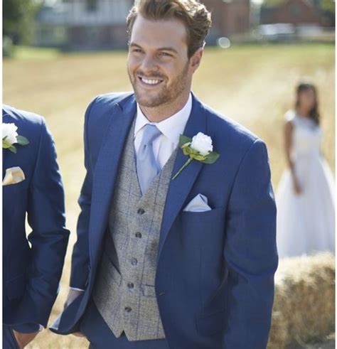 Groom Style Wedding Blue Suit Wedding Groom Wedding Attire Groom And