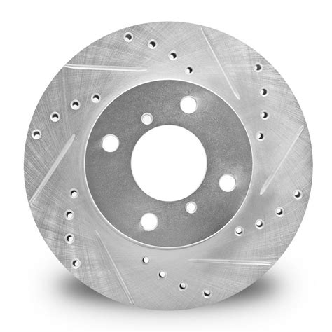 dynamic friction zinc coated drilled and slotted brake rotors for 2022 hyundai tucson