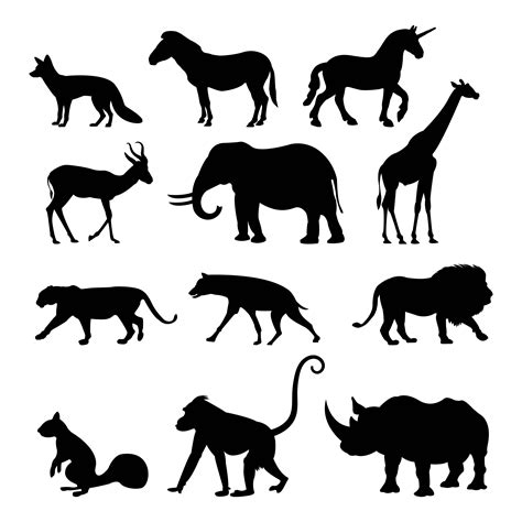 Animal Silhouette Vector Art Icons And Graphics For Free Download