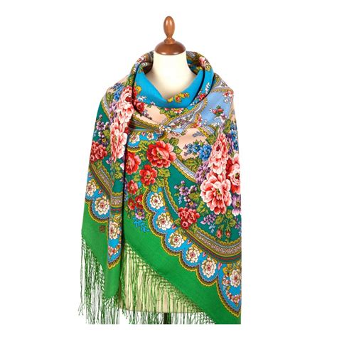 pavlovo posad russian shawl 148x148 cm 58x58 100 wool scarf wrap 706 9