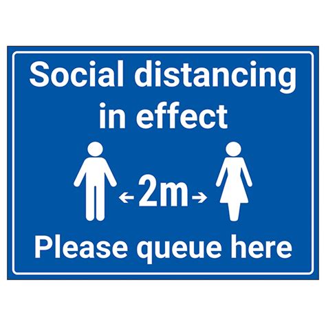 Social Distancing In Effect 2m Please Queue Here Infection