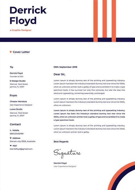 Free Professional Cv Resume Template And Cover Letter In