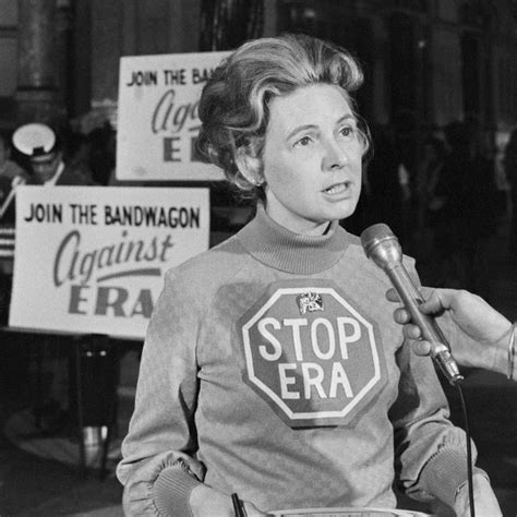 who is phyllis schlafly why she was against the era and ideas about feminism