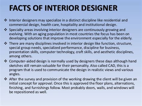 Facts Education Skills For Interior Designer