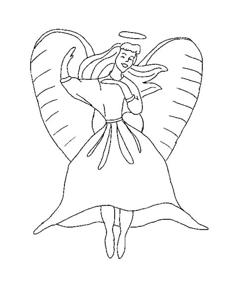 Angels Coloring Page Angel All Kids Network