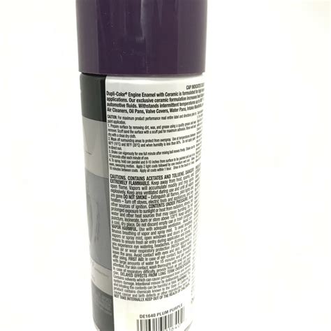 Duplicolor De1640 Engine Enamel Paint W Ceramic Plum Purple Color