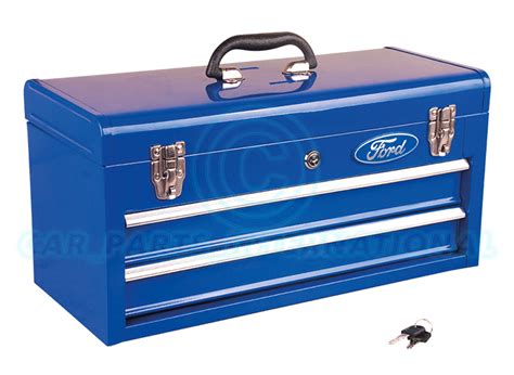 Ford Tools Metal Tool Top Box With 2 Drawers Genuine Ford Toolbox Ebay