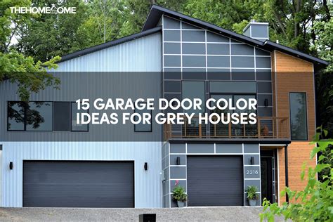 15 Garage Door Color Ideas For Grey Houses The Home Tome
