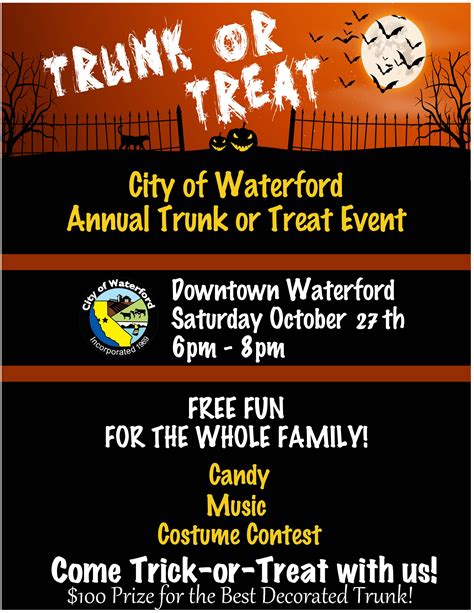 7th Annual Trunk Or Treat City Of Waterford