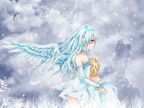 Angel In The Snow Wallpaper By Glacion On Deviantart