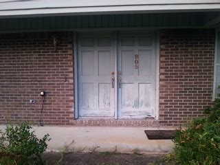 On the front door, however, it was way too dark. ugly front door