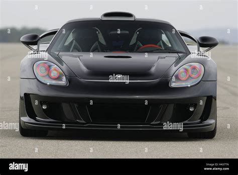 Porsche Gemballa Mirage Gt Black Front View Car Outside Gemballa