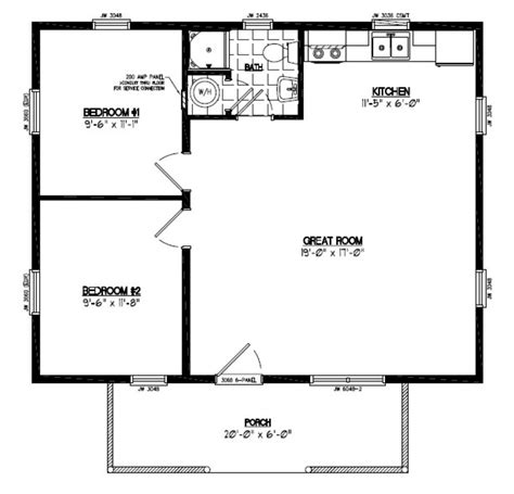 24 X 30 Cottage Floor Plans Floorplansclick