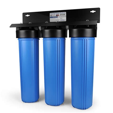 Ispring 3 Stage 100000 Gal Big Blue Whole House Water Filter With