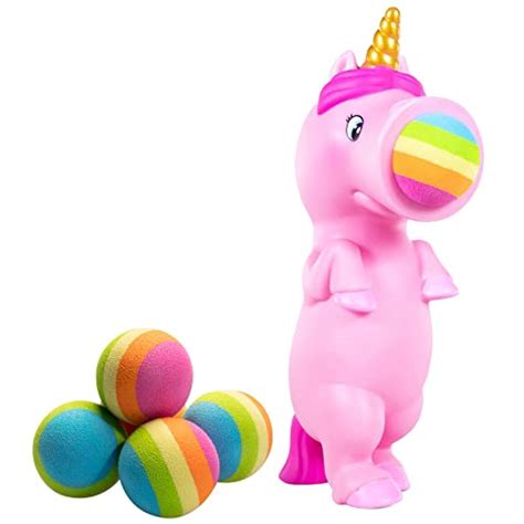 Hog Wild Pink Unicorn Popper Toy Shoot Foam Balls Up To 20 Feet 6