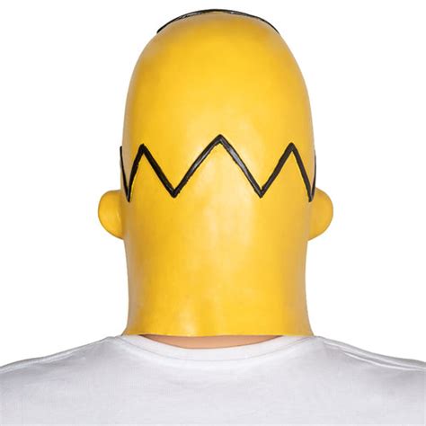 Homer Simpson Latex Full Head Mask Fancy Dress Costume Accessory Ninx