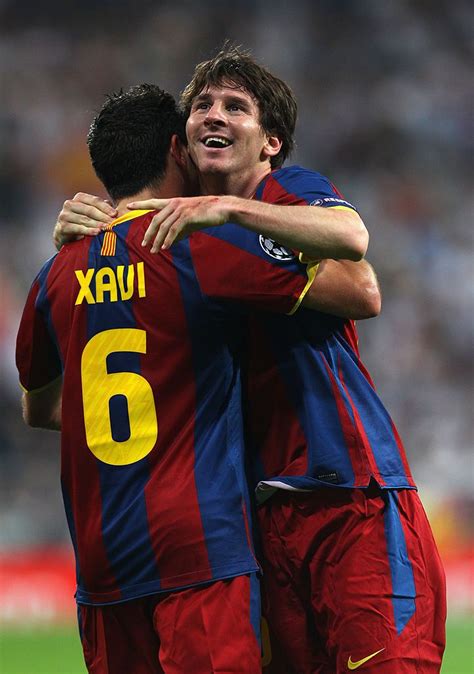 Madrid Spain April 27 Lionel Messi Of Barcelona Celebrates With