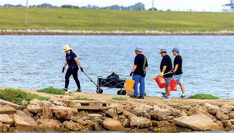 Our Volunteers Help Preserve Galveston Bay Shoreline With Beach Cleanup Project