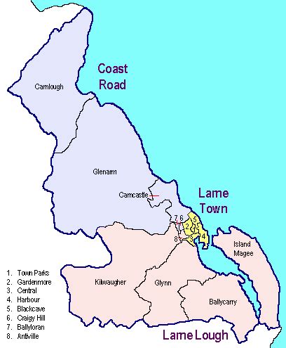 Latharna, the name of a gaelic territory) is a town on the east coast of county antrim, northern ireland, with a population of 18,755 at the 2011 census. Larne Council Elections 1993-2011