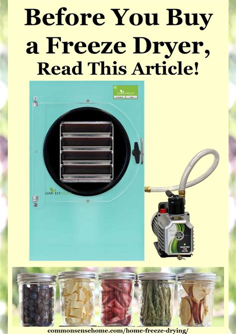 Home Freeze Drying Read This Before You Buy A Freeze Dryer